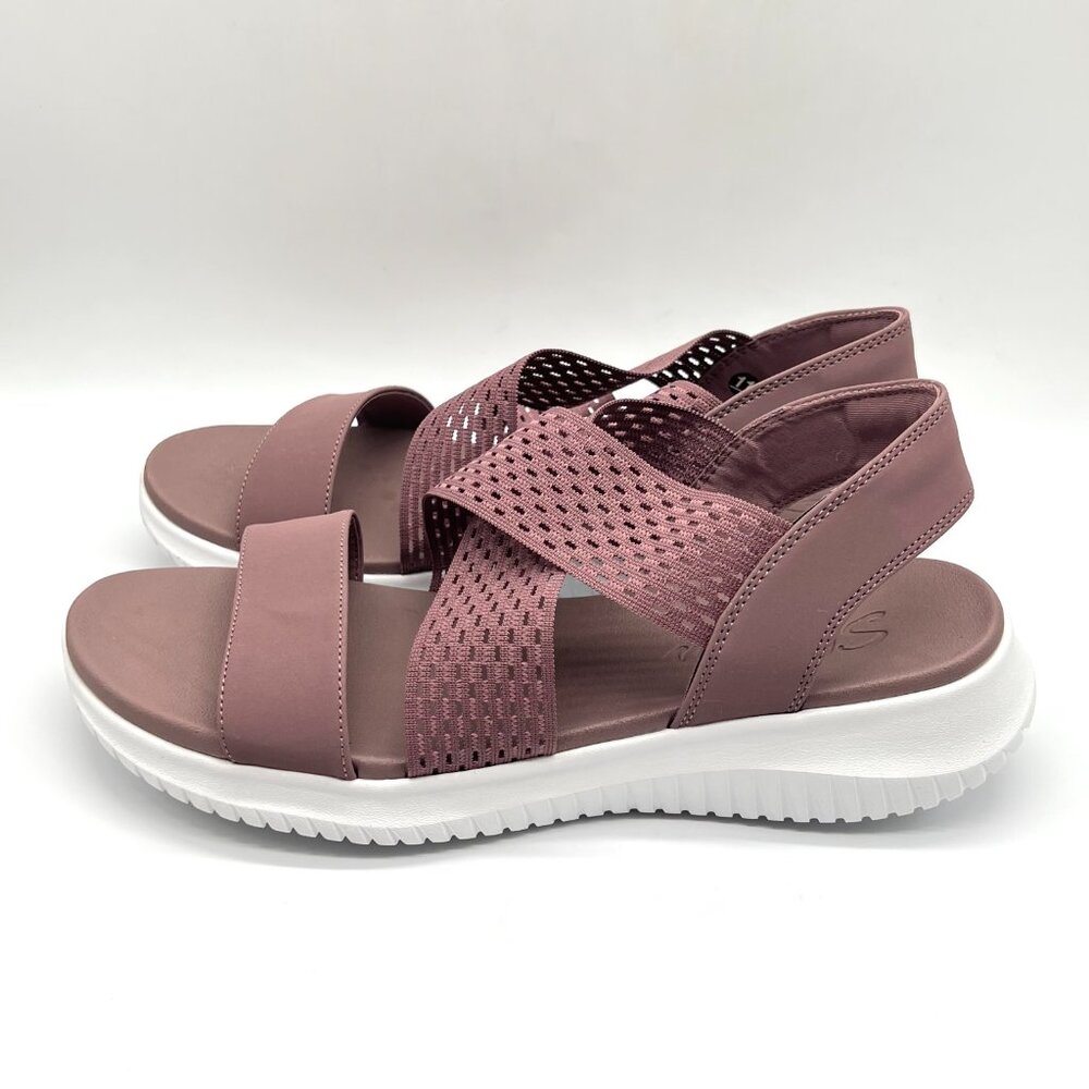 Skechers Womens Size 11 Mauve Pink Sport Comfort Sandals‎ Shoes - Picture 5 of 13
